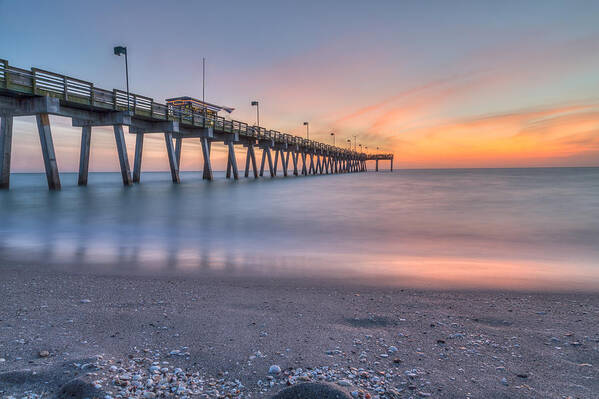 Florida Art Print featuring the photograph Sharky's on the Pier by Paul Schultz