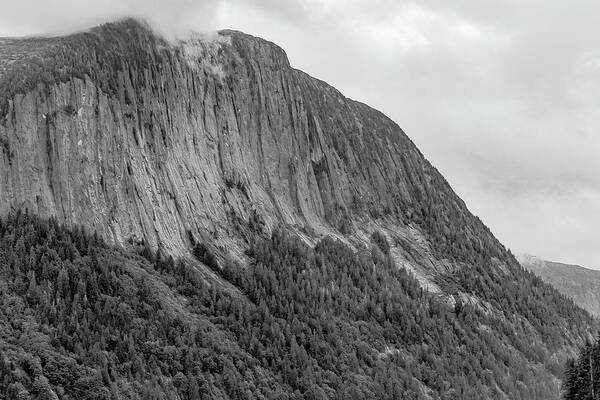 Alaska Art Print featuring the photograph Sheer Cliff by Peter J Sucy
