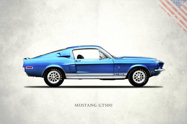 Ford Mustang Art Print featuring the photograph Shelby Mustang GT500 1968 by Mark Rogan