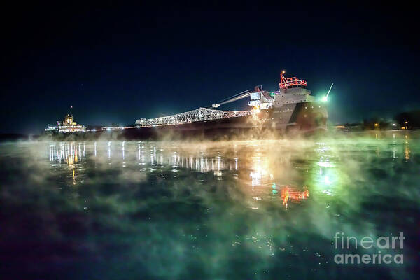 Ship Art Print featuring the photograph Ship John G. Munson -3053 by Norris Seward