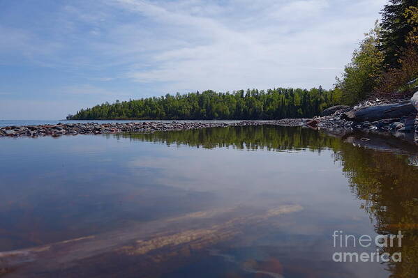 Lake Superior Shoreline Art Print featuring the photograph Shores of Superior by Sandra Updyke