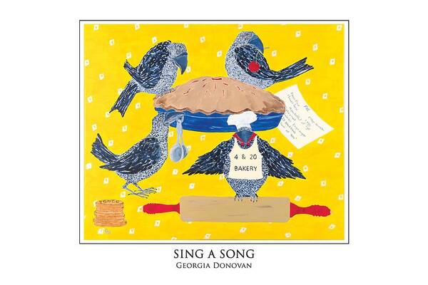 Farmhouse Art Art Print featuring the painting Sing A Song by Georgia Donovan