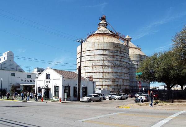Silos At Waco Texas Art Print featuring the photograph Sixth and Webster 2017AD after demo by Michael Dillon