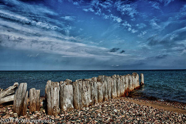 Hdr Art Print featuring the photograph Skies of Superior by Rachel Cohen