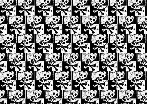 Skull Art Print featuring the digital art Skull Checker by Roseanne Jones