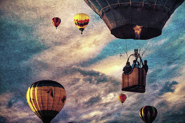 Hot Air Balloon Art Print featuring the photograph Sky Caravan Hot Air Balloons by Bob Orsillo