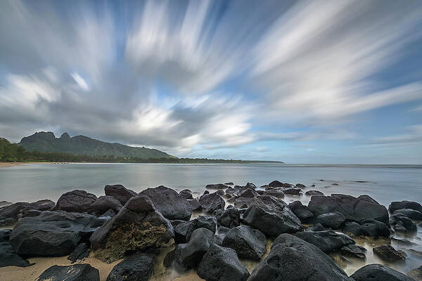 Anahola Art Print featuring the photograph Skywalking by Jon Glaser