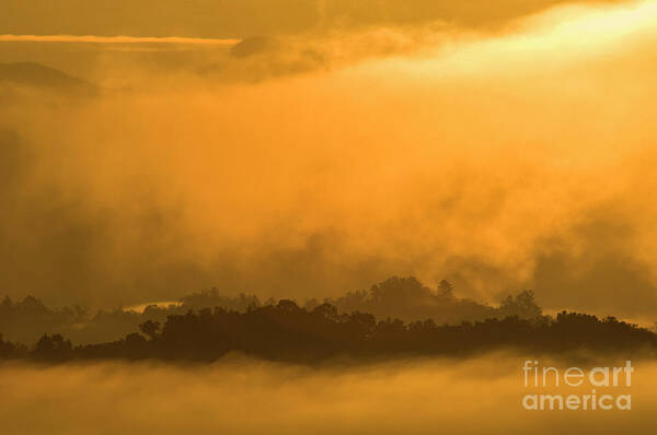 Sunrise Art Print featuring the photograph sland in the Mist - D009994 by Daniel Dempster