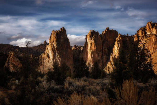 Rocks Art Print featuring the photograph Smith Rock by Cat Connor
