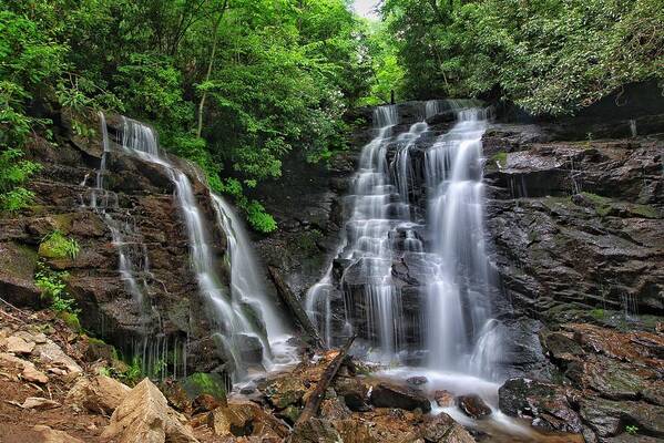 Soco Falls Art Print featuring the photograph Soco Falls by Chris Berrier