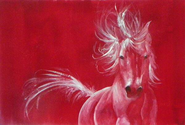 Horse Art Print featuring the painting Spirit by Celene Terry