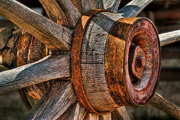 Spokes Art Print featuring the photograph Spokes by Peter Kennett