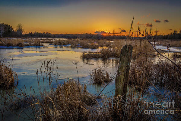 Canada Art Print featuring the photograph Spring Sunset by Roger Monahan