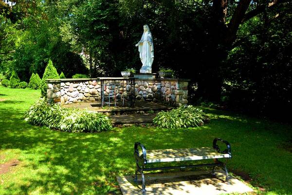 Scenic Art Print featuring the photograph St Marys Garden Alter by Nancy Jenkins