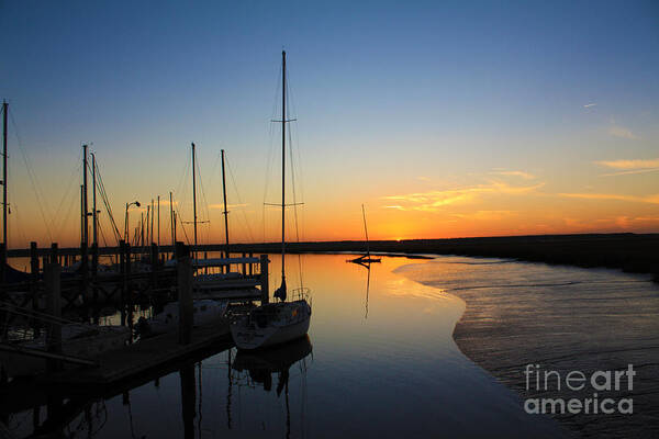 Sunset Art Print featuring the photograph St. Mary's Sunset by Southern Photo