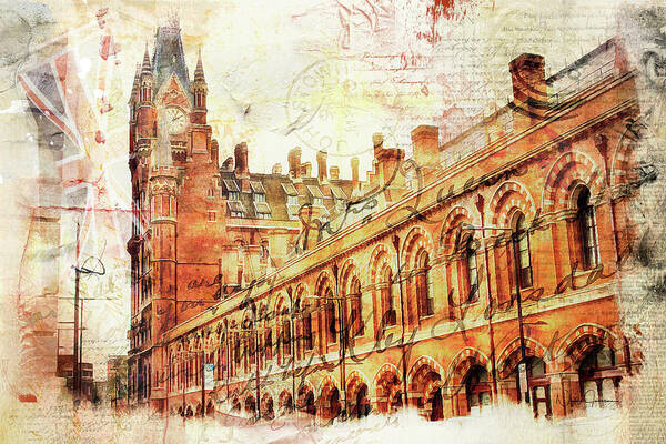 British Art Print featuring the photograph St Pancras by Nicky Jameson