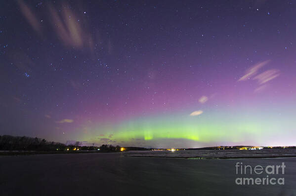 Aurora Art Print featuring the photograph St. Patrick's Day Aurora 2015 by Patrick M Fennell