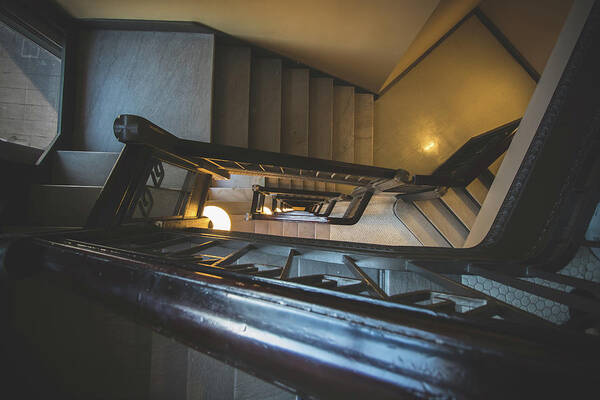 Buffalo Art Print featuring the photograph Staircase inside the Electric Tower by Jay Smith