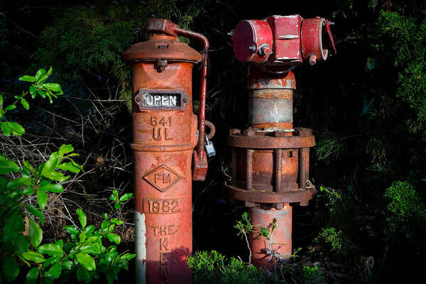 Standpipes Art Print featuring the photograph Standpipes by Derek Dean