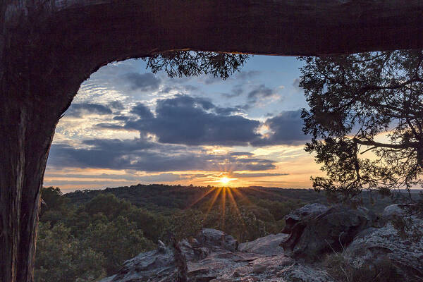 Sunset Art Print featuring the photograph Starburst Sunset by Andrea Kappler