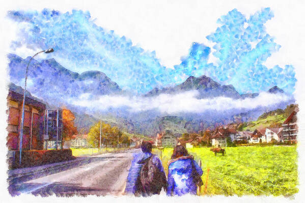 Switzerland Art Print featuring the photograph Starting to explore a wonderland by Ashish Agarwal