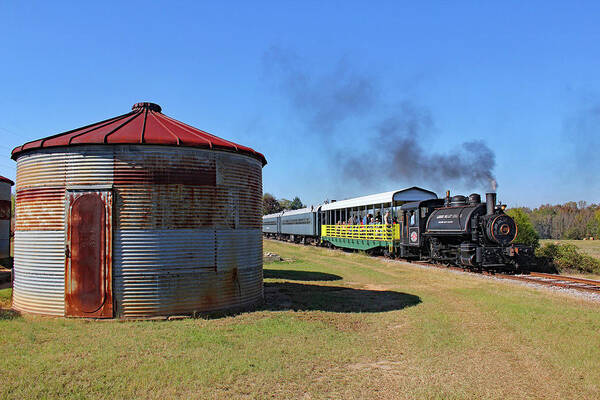 South Carolina Railroad Mesuem Art Print featuring the photograph Steam on the South Carolina Railroad Museum 3 by Joseph C Hinson