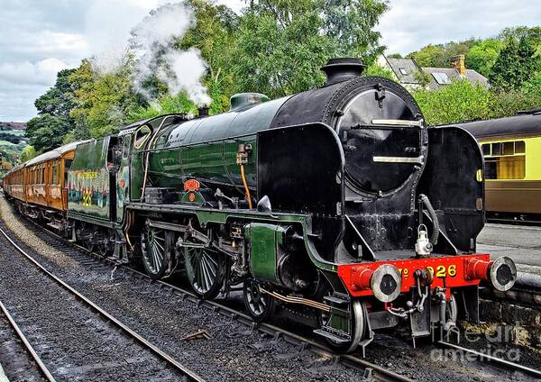 Steam Train Art Print featuring the photograph Steam Train on North York Moors Railway by Martyn Arnold