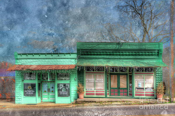 Hdr Art Print featuring the photograph Stewards General Store and Post Office by Larry Braun