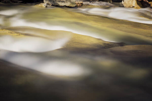 Stickney Brook Art Print featuring the photograph Stickney Brook Abstract by Tom Singleton