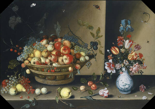 Johannes Baers Art Print featuring the painting Still Life by Johannes Baers