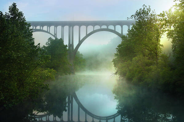 Bridge Art Print featuring the photograph Still Standing by Rob Blair