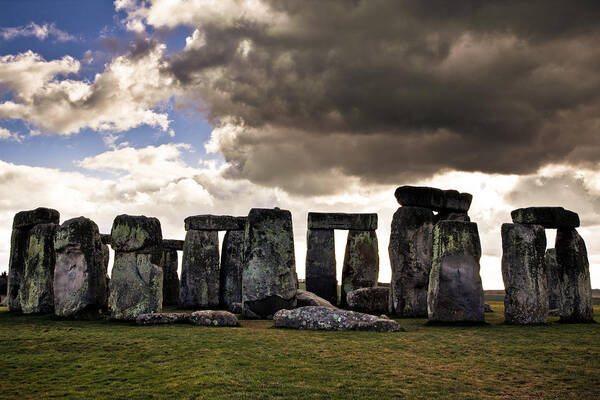 Landscape Art Print featuring the photograph Stonehenge after the Storm by Justin Albrecht