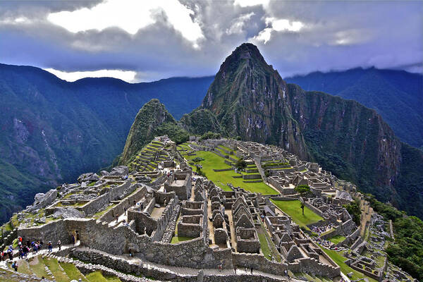 Machu Picchu Art Print featuring the photograph Storm Inbound to Machu Picchu by Don Mercer