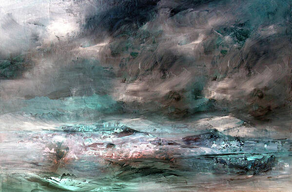 Storm Art Print featuring the mixed media Stormy Sky by Davina Nicholas
