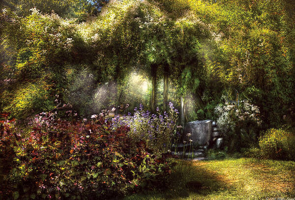 Savad Art Print featuring the photograph Summer - Landscape - Eve's Garden by Mike Savad