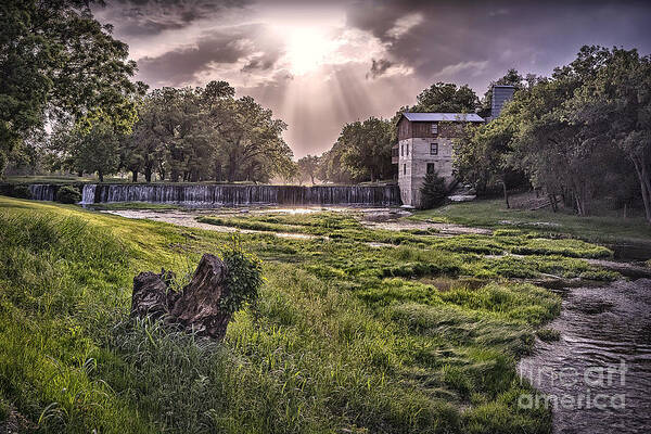 Mill Art Print featuring the photograph Summers Mill 2015 C by Walt Foegelle