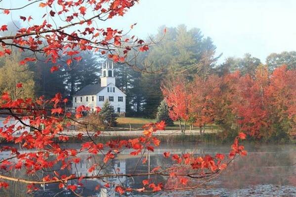 New England Art Print featuring the photograph Sunday Morning by Carolyn Mickulas