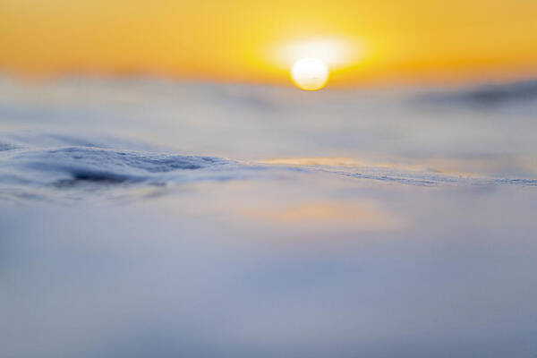 Wave Art Print featuring the photograph Sunny Side Up by Sean Davey