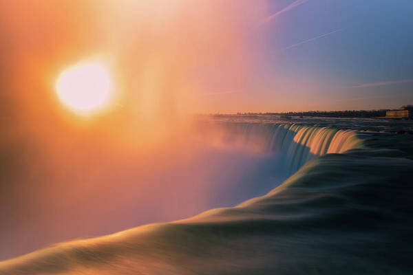 Niagara Falls Art Print featuring the photograph Sunrise above Niagara Falls by Jay Smith