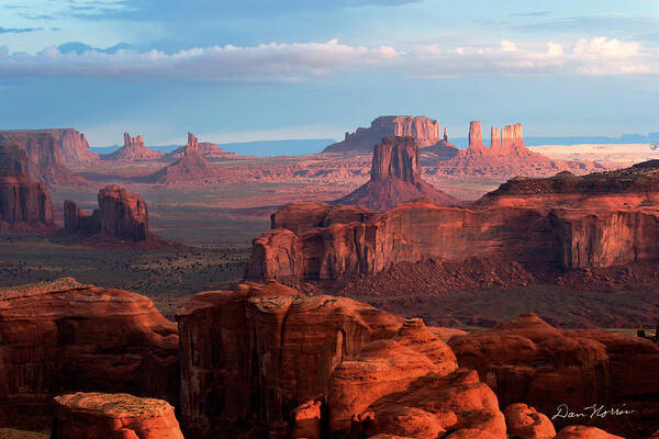 Arizona Art Print featuring the photograph Sunrise from Hunt's Mesa by Dan Norris