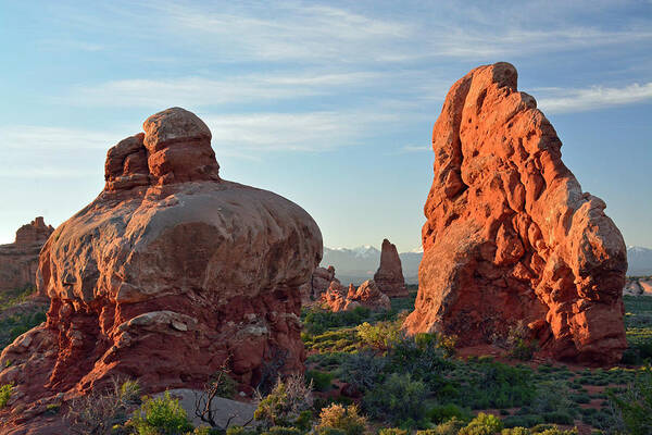 Arches Art Print featuring the photograph Sunrise in Arches National Park by Bruce Gourley