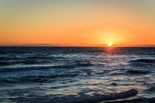 Nags Head Art Print featuring the photograph Sunrise in Nags Head by Joni Eskridge