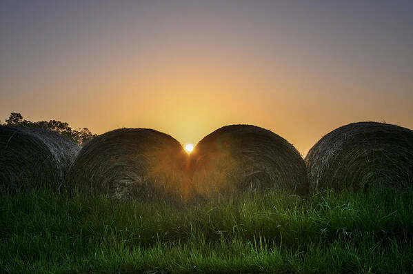 Sunrise Art Print featuring the photograph Sunrise over the Hay Mountains by Bill Cannon