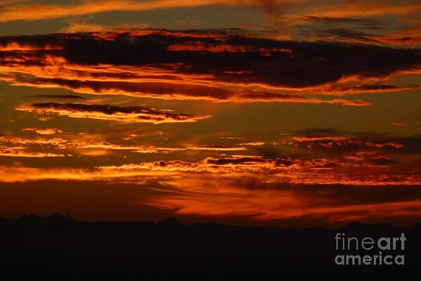 Absence Art Print featuring the photograph Sunset 5 by Jean Bernard Roussilhe