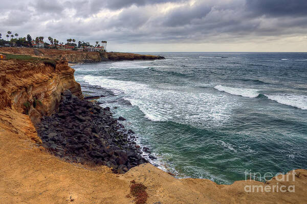 Sunset Art Print featuring the photograph Sunset Cliffs II by Eddie Yerkish