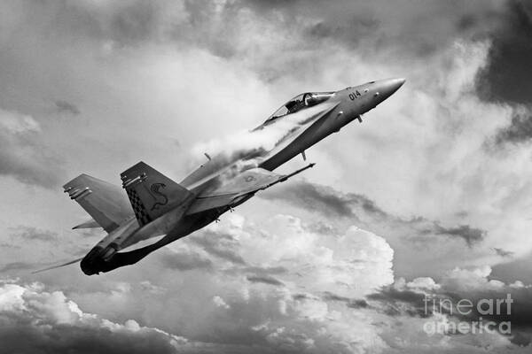 F18 Art Print featuring the digital art Super Hornet by Airpower Art