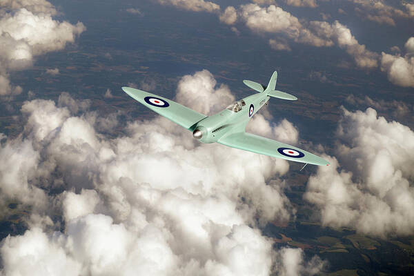 K5054 Art Print featuring the photograph Supermarine Spitfire prototype K5054 by Gary Eason