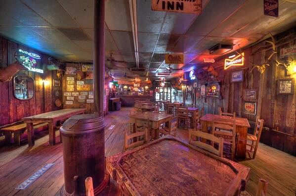 The Dixie Chicken Art Print featuring the photograph Swinging Doors at the Dixie Chicken by David Morefield