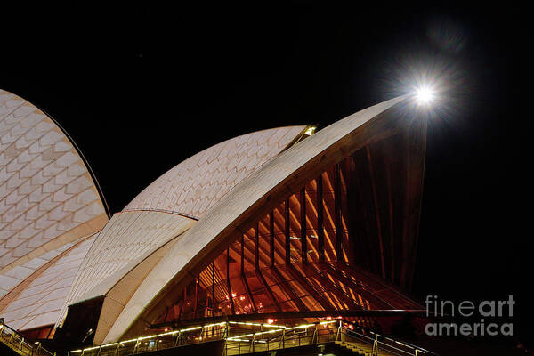 Sydney Opera House Art Print featuring the photograph Sydney Opera House Close View by Kaye Menner by Kaye Menner