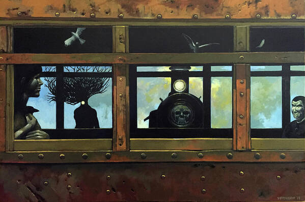 Train Art Print featuring the painting Terminal by William Stoneham